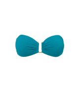 Gina Top In Jungle Green Metallic Pique
