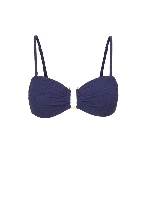 Gina Top In Navy Texture