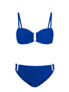 Gina Top + Layla Bottom in Royal Blue Texture