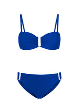 Gina Top + Layla Bottom in Royal Blue Texture