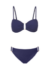Gina Top + Layla Bottom in Navy Texture