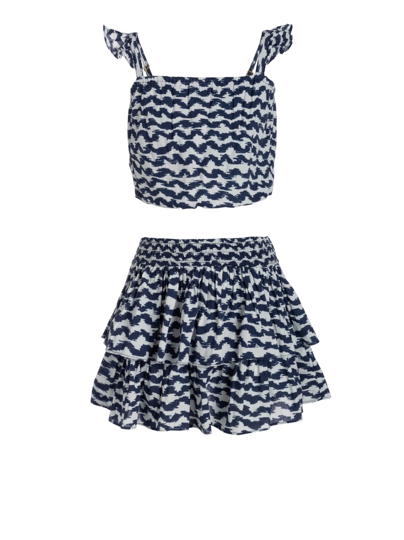 Girls Bryn Skirt Set In Elysia Waves