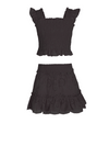 Girls Kayla Skirt Set In Black Eyelet