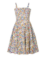 Girls Lila Dress In Wildflower Fields