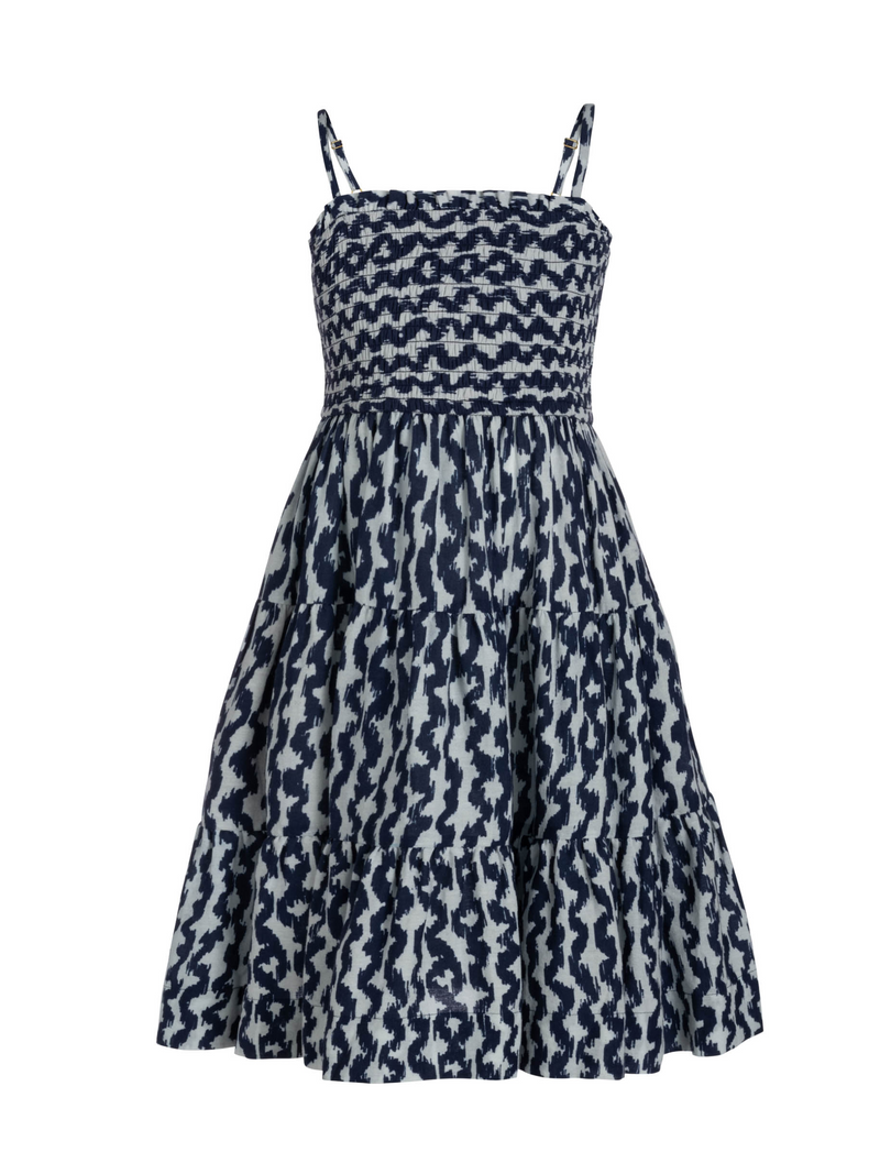 Girls Lila Dress In Elysia Waves