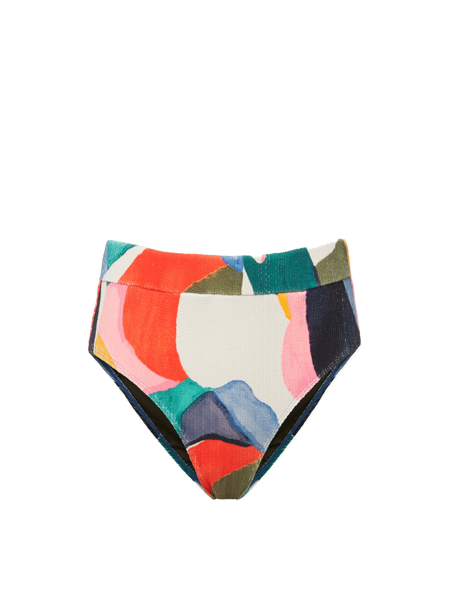 Hi Leg Hi Waist Bottom In Carta Colorblock | CHANGE OF SCENERY – Change ...