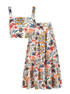 Ilyssa Top + Joanna Skirt Set In Riviera