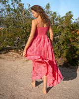 Jillian Dress In Hibiscus Eyelet