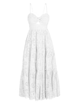 Jillian Dress In Fresh White San Andrés Eyelet