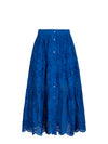 Joanna Skirt In Royal Blue San Andrés Eyelet