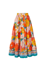 Joanna Skirt In Zinnia Fields