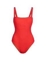 Jori One Piece In Guava Red Texture