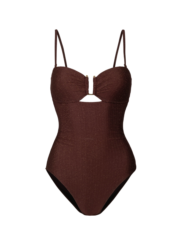 Juliette One Piece In Cacao Metallic