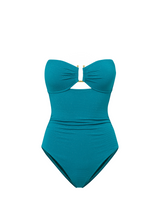 Juliette One Piece In Jungle Green Metallic Pique