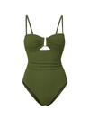 Juliette One Piece In Olive Texture