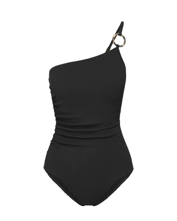 Kara One Piece In Black Texture