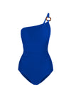 Kara One Piece in Royal Blue Texture