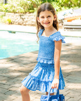 Girls Kayla Skirt Set In Meridien Breeze