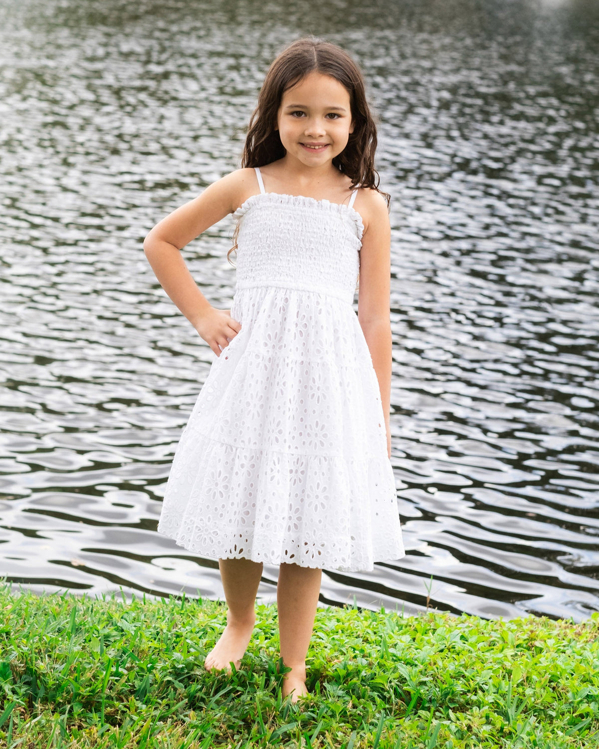 girls resort dresses The Flower Hour - Girls Resort Dress Navy / 6M