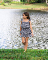 Girls Bryn Skirt Set In Elysia Waves