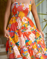 Kristen Dress In Zinnia Fields