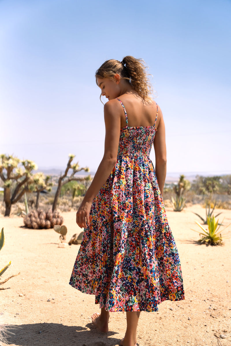 Kristen Dress In Painted Petals