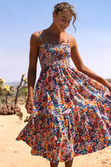 Kristen Dress In Painted Petals