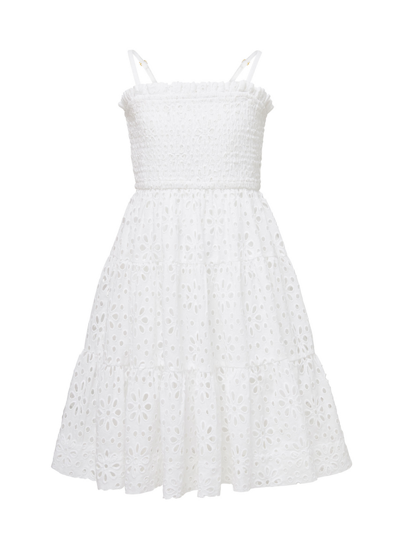 Girls Lila Dress In Fresh White Seaside Eyelet | CHANGE OF SCENERY Change of Scenery Girls Lila Dress In Fresh White Seaside Eyelet | CHANGE OF SCENERY Change of Scenery