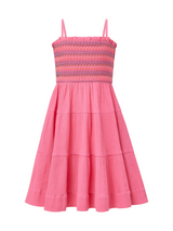 Girls Lila Dress In Hibiscus