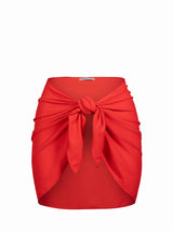 Liv Sarong In Guava Red Texture