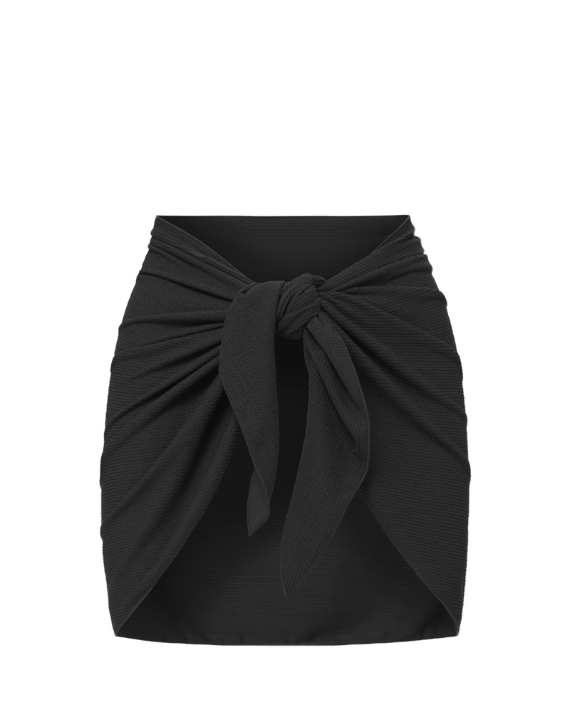 Liv Sarong In Black Texture