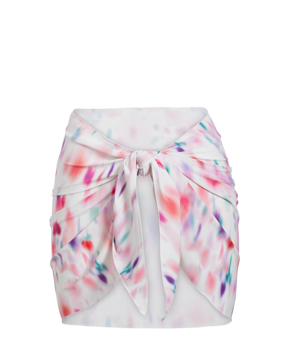 Liv Sarong In Hazy Ikat Ivory