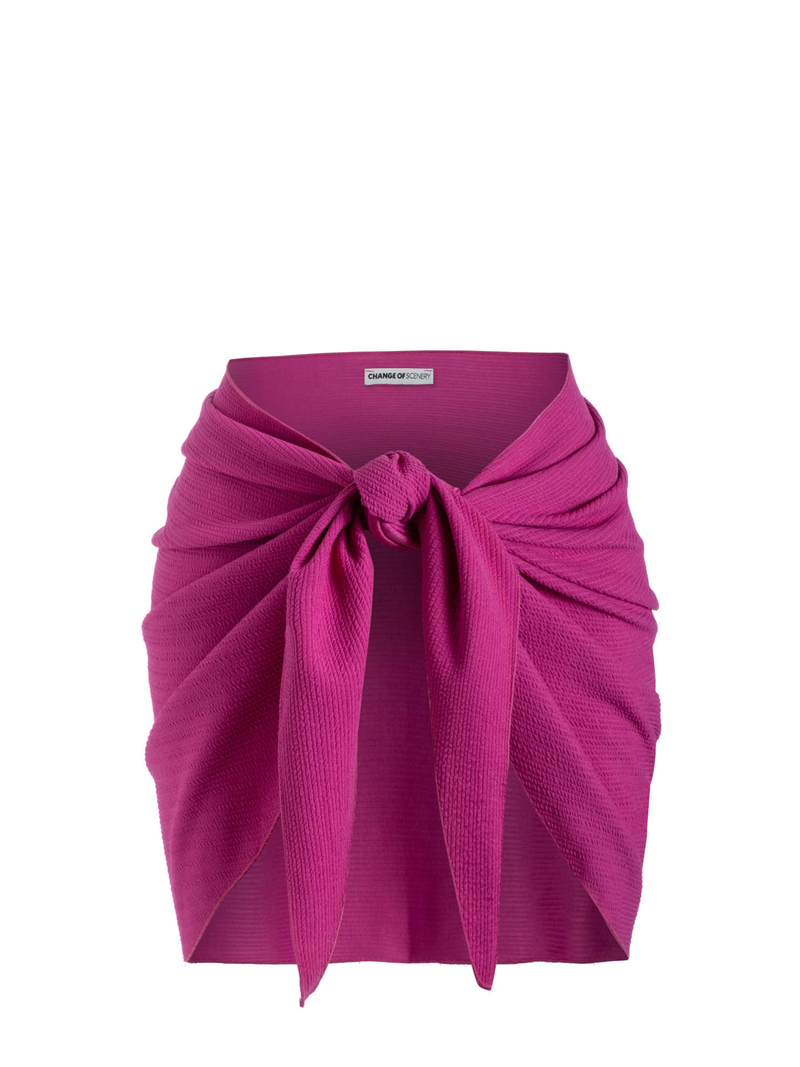 Liv Sarong In Plum Texture