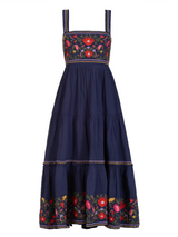 Lizzie Dress In Gardenia Embroidery