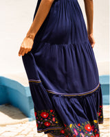 Lizzie Dress In Gardenia Embroidery