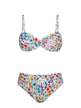 Floral bikini set on a white background