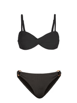 Loryn Top + Camilla Ring Trim Bottom in Black Texture