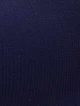 Hi Leg Hi Waist Bottom In Navy Texture