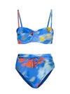 Nellie Top + Belted Hi Waist Hi Leg Bottom In Larkspur Bay
