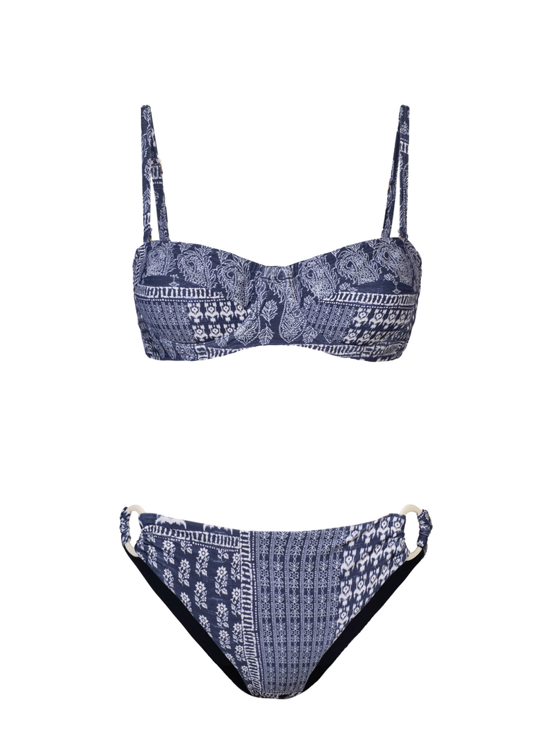 Nellie Top + Camilla Ring Trim Bottom in Tivara Patchwork