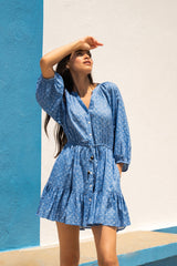 Sam Dress In Meridien Breeze