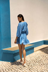 Sam Dress In Meridien Breeze