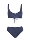 Samara Top + Classic Midrise Bottom In Indigo Twill
