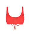 Samara Top In Guava Red Texture