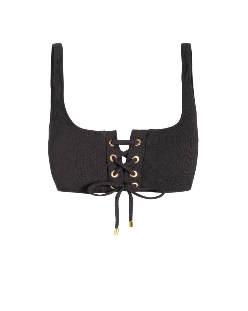 Samara Top In Black Texture