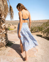 Samara Top In Indigo Twill