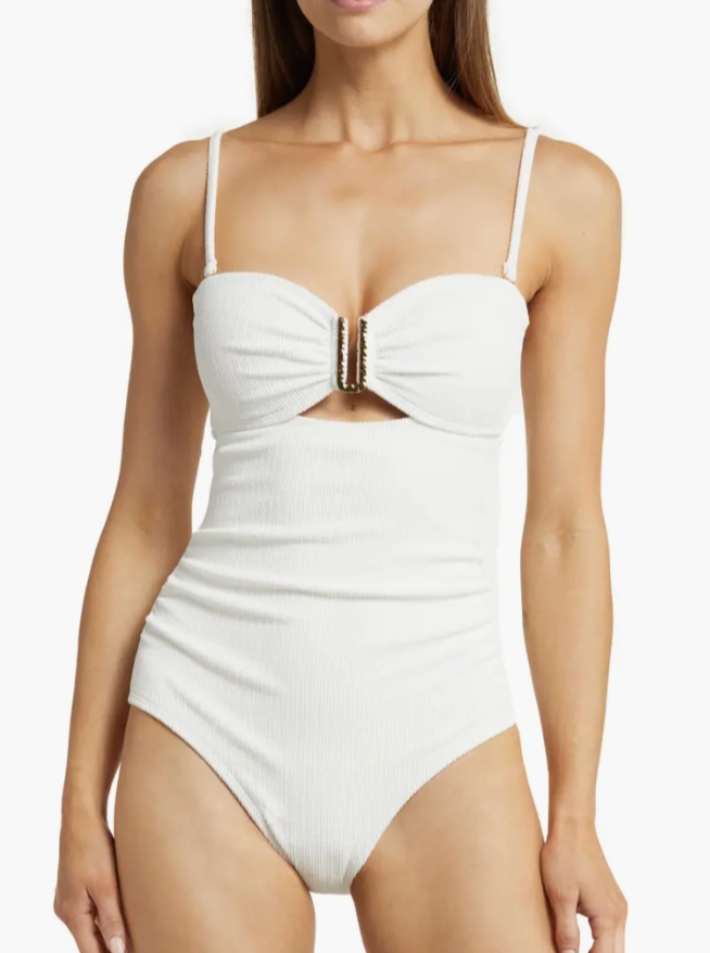 Lisa One Piece Ivory Texture