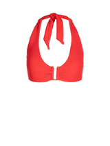 Shana Top In Guava Red Texture