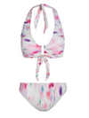 Shana Top + Classic Midrise Bottom In Hazy Ikat Ivory