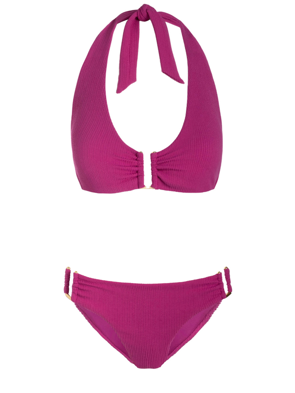 Shana Top + Layla U Bottom In Plum Texture